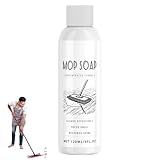 Qfdiwr Bodenreiniger Für Wischroboter - Mop Soap - 120 Ml Bodenreiniger, Reinigungsmittel Konzentra, Bodenseife Natur, Ideal Für Fliesen, PVC, Parkett, Laminat & Teppich | Streifenfreier Glanz