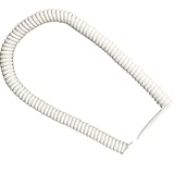 XXHNBF Spiral-Verlängerungskabel, elastisches Spiralkabel, Kaltweiß, elektrisch, hohe Elastizität, Feder (Stretch 10 Meter)