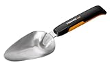 Fiskars Blumenkelle zum Ein- und Umpflanzen, Länge: 37,5 cm, Schwarz/Orange, Rostfreier Stahl/Glasfaserverstärkter Kunststoff, Xact, 1027043