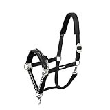 Eskadron Halfter Control Schiebeschnalle schwarz integrierte Kette Basic Warmblut extra