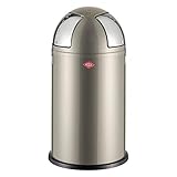 Wesco Push Two Tretabfalleimer, Edelstahl, 40 x 40 x 77,5 cm