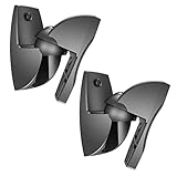 Vogel's VLB 500 Lautsprecher Boxen Wandhalterung Set | schwenkbar und neigbar | vormontiert | max. 5 kg | Umweltfreundliche Verpackung | Schwarz (2X)