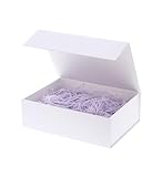 Weiße Geschenkbox 20x18x8cm mit Deckel Groomsmen Graduierung dekorative Boxen,Halloween,Weihnachten,Geschenke für Frauen