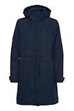 NORTH BEND NBMalika Damen Parka wasserdicht winddicht atmungsaktiv Winterjacke mit Wassersäule 8000mm W-PRO Wetterschutzsystem, Größe:42, Farbe:Navy Blazer (2048)