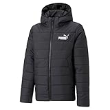PUMA Jungen ESS Hooded Padded Jacket Wattierte Jacke, Schwarz, 140