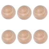 Angoily Holzkugel Dekanterverschluss 6 Stück 40mm aus Unbehandeltem Kiefernholz für Glasflaschen und Vorratsgläser Effektiver Verschluss für Haushalt und Küche