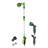 YESTAR Bewässerungsstab und Schlauchdüse, 61 - 84 cm, verstellbarer Sprühstab mit 180 ° drehbarem Kopf, Daumenkontrolle für einfache Wasserkontrolle, perfekt zum Bewässern von Pflanzen, Autowaschen
