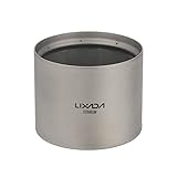 Lixada Mini Titan Spirituskocher Leichter Tragbarer Liquid Alkoholherd, für Outdoor Camping Backpacking Wandern, 6 x 5cm, 50g
