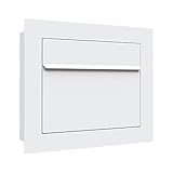Unterputz-Briefkasten, Design Einbaubriefkasten Sora Weiss - Bravios