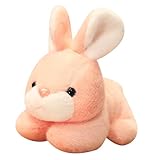 WOONEKY Plüschhase Kuscheltier 20cm Rosa Hasenpuppe Dekoratives zum Jahr des Hasen Kuschelhase für Geschenk
