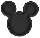 Jay Franco Disney Mickey-Maus-Seifenschale für Kinder – Schwammhalter/Schmuckschale aus schwarzem Kunststoff – Bad-Accessoire