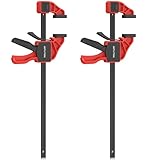 GETLITOOL Einhandzwingen 2tlg. Profi Schraubzwingen 75kg Spannkraft, Spannweite 310 mm, Dehnbereich 130-435 mm 2 in 1 Spanner zum Spannen Dehnen für präzises Fixieren von Holz Möbel mit einer Hand