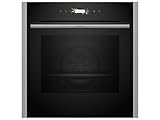 Neff B54CR71N0, Smarter Einbau-Backofen N70, 60 x 60 cm, Made in Germany, Pyrolyse, Optimaler Zugriff mit Slide&Hide, Full Touch TFT-Display, Air Fry Funktion, Automatikprogramme, Soft Open, Edelstahl