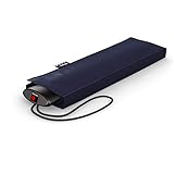 Knirps Taschenschirm AS.050 Slim Small Manual - Der flachste Knirps - Superleicht - Klein und kompakt - 25 cm - Navy