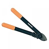 Fiskars PowerGear Amboss-Getriebeastschere für trockenes und hartes Holz, Antihaftbeschichtet, Gehärteter Präzisionsstahl, Länge: 39 cm, Schwarz/Orange, L31, 1000581