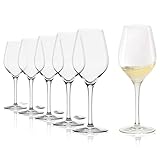 Stölzle Lausitz Verkostungsglas Exquisit 6er-Set 270 ml – Elegante Weingläser aus Kristallglas ideal für Weinverkostungen von Rotweinen & Weißweinen – Spülmaschinen- & Stoßfest, Made in Germany