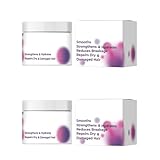 Tiefenreparierende Haarspülung, Reparaturcreme für trockenes, strapaziertes Haar, feuchtigkeitsspendende, glättende und glättende Haarpflege, für sprödes und strapaziertes Haar, reduziert Frizz