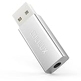 Cubilux 192KHz/24Bit USB Externe Soundkarte Kompatibel mit PS5 PS4, Mac Pro/Mini, Windows Linux Android, PC Computer Raspberry Pi, USB A auf 3,5 mm Audio Adapter 1/8' TRRS Combo Jack Kopfhörer Dongle