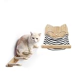 Katzenregal Für Innen Katzenklettergerüst Wand montierte Katzenkratzbaum Set Wandmontierte Pfosten Katzenspielzeug Springplattform Kratzbrett Katzen Klettergerüst