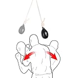 INNOLIFE Box-Dodge Hide Speedbag Lederball MMA Pendel Training Füllmaterial enthalten