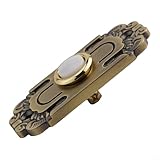 Honseadek Robuste Metall-Türklingel-Taste, mit Knopf-Installation, antikes Wetter, verdrahtet, für LED-Tür, einfache widerstandsfähige Türklingelknopf, Bronze-Licht
