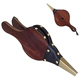 Jsleid Blasebalg Kamin, Kamin Grillgebläse, Großer Blasbalg Aus Holz, Grillblasebalg Grillgebläse, Verwendet Für Camping Im Freien, Grill, Kamin Mach Ein Feuer(Braun)