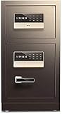 Uhrenarmbänder für Herren, Sicherheitssafe für Zuhause, Geldtresor, digitaler Safe – 43 x 38 x 80 cm, großer elektronischer Stahltresor mit Tastatur, 2 manuelle Übersteuerungsschlüssel, schützt Geld