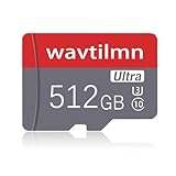 512GB Micro SD High Speed SD Karte Klasse 10 Speicherkarte mit Adapter für Smartphone Überwachungskamera Tablet Drone