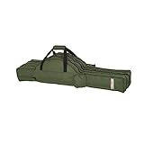 Mitchell GT Pro Tragbare Angelrutentasche aus Segeltuch – Angeltasche für Angelruten und Rollen-Sets, Organizer-Tasche für Angelzubehör, grüne Tragetasche für Ruten- und Rollenaufbewahrung, 130 cm