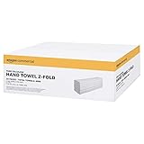AmazonCommercial Mehrfach gefaltete Papierhandtücher (Z-Falz) 2-lagiger Zellstoff 4000 Blatt (20 Packungen à 200 Blatt) Blattgröße: 24 x 20,3cm kompatibel mit H2-Spendern