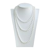 Oblique Unique® Perlenkette 180cm für Charleston Kostüm 20er Jahre Perlen Kette für Damen Fasching Karneval