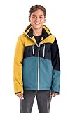 Killtec Jungen kow 204 by jckt Outdoorjacke Funktionsjacke mit Kapuze, Gelb, 140 EU