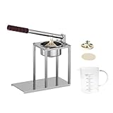 Praktische Edelstahl-Saftpresse für manuelle Bedienung, 500 ml Fassungsvermögen, Messbecher für den gewerblichen Gebrauch, manuelle Säftpresse für kleine Früchte