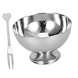 LABRIMP 5 Stk Salatbecher aus Edelstahl Blütenblatt Saucenschüssel Salzgewürzschale Wurstbecher salatschüssel edelstahlschüsseln Mehrzweckbecher Süßigkeitenbecher Rostfreier Stahl Silver