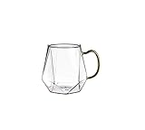 Transparente, minimalistische Kaltwasserflasche, Glaskaraffe for heißes oder kaltes Wasser, große, eiskalte, leicht zu reinigende, hitzebeständige Glaswasserkaraffe, Teekrug for Kaffee, Saft und hausg