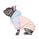 Spark Paws Hunde Hoodie Sweatshirt Pullover - Premium Qualität, weich, Komfortabel und passend für große Hunde, für alle Rassen - Kapuzenpullis, Fleece Sweater, Haustierkleidung - Cotton Candy - L