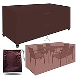 Strapazierfähige 420D wasserdichte Whirlpool-Abdeckung für den Winter, 160 x 130 x 90 cm, isoliertes und reißfestes Oxford-Gewebe mit wasserdichtem Klebeband, versteckter Lüftungsschlitz, Braun