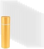 DOVEKERY 12 Stücke Mylar Schablonenblätter 30.5 * 61cm Mylar Folie Schablonen Mylarfolien Halbtransparent Stencil zur Verwendung mit Silhouette-Maschinen 7 Mil