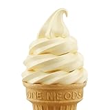 Bazko Sahne Geschmack Eispulver für Eismaschine | Softeispulver Speiseeispulver 4 kg für 12 kg Eis | 1:2 | Nur Wasser Hinzufügen | Cremig & Ergiebig