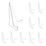 LLOUSSAK Kartenständer Acryl, 10 Stück Plastik Staffelei Transparente Karten Ständer Acrylstaffelei Staffeleiständer Aufsteller Ständer Bilderständer für die Präsentation von Karten Medaillen Münzen