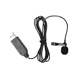 DECORNIJIA USB Lavalier Mikrofon mit Omnidirektionaler Tonaufnahme USB Anschluss Clip Design für PC Streaming Vlogging Interviews Gaming und Live Übertragungen