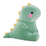 Kuscheltier Dinosaurier Grün, Plüschtier Dino 25 cm, Stofftier Dinosaurier, Plüsch Dino Kissen Puppe Geschenk für Fans Kinder