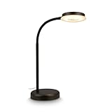 BRILONER - LED Schreibtischlampe mit Touch, dimmbar in Stufen, schwenkbar, Tischlampe, Lampe, Nachttischlampe, Tischleuchte, Home Office, Bürolampe, Leselicht, 32,5x13x40 cm, Schwarz