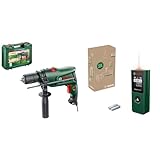 Bosch Home and Garden Schlagbohrmaschine EasyImpact 600 (600 Watt, im Koffer) + Laser-Entfernungsmesser EasyDistance 20 (einfache und präzise Messung bis 20 m, Ein-Tasten-Steuerung)