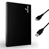 Storite Externe tragbare Festplatte 250GB mit USB 3.0, externer Backup-Speicher, schnelle Datenübertragung, geeignet für PC, Mac, Xbox One, Windows, Gaming, Laptop und Desktop (schwarz)