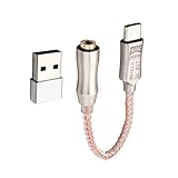 Miiauflskld Audio-Schnittstelle, USB Typ C auf 3,5 mm, ALC5686, HiFi-Kopfhörerverstärker, DAC Dekodierung, Digital, Konverter für Kopfhörer