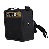 HEMOTON Mini Gitarrenverstärker Tragbarer mit Klarem Sound Flexibler Anschluss und Einstellbaren Soundeffekten Kompakt für Üben und Kleine Auftritte