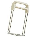 COLLBATH Kartoffelpresse aus Hochwertigem Edelstahl Manuell mit Dickem Druckteller für Feines Kartoffelpüree Rutschfester Griff Sicherer Küchenhelfer für Schnelles Stampfen und Babybrei