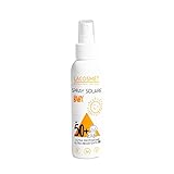 Lacosmét Sonnenschutzspray Baby SPF50+ – 200 ml – Ultra Schutz – Ultra strapazierfähig – Anti-Sand – Sonnenschutz – Körper und Gesicht