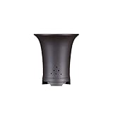 Blumentopf aus violettem Ton, Blumentopf mit Loch, für den Außenbereich, Garten, Innenhof, Zuhause, Café, Büro, Desktop-Dekoration, Blumentopf, 24 cm hoch, Blumenübertopf (Farbe: 1) (1)